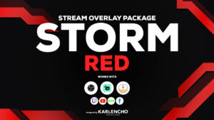 Storm Red – Stream Overlay Package