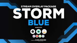 Storm Blue – Stream Overlay Package